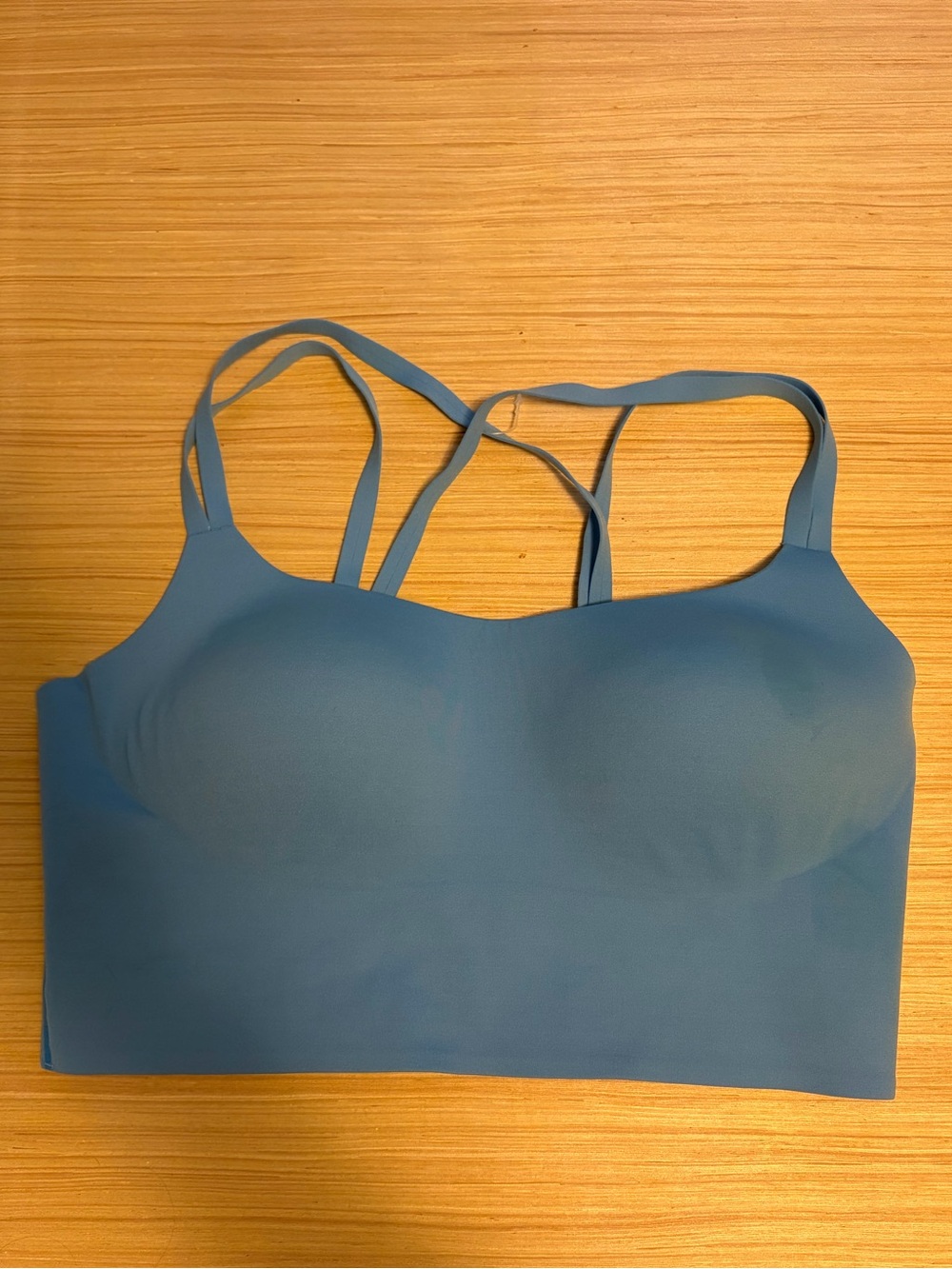 OFFLINE by Aerie Real Me Blue Longline Sports Bra Strappy Back XL
